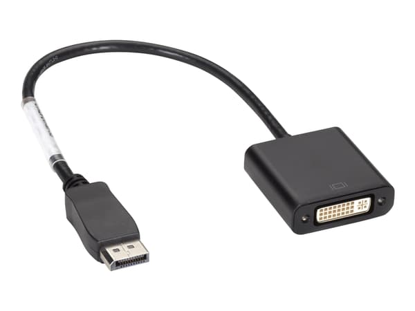Black Box DisplayPort to DVI-D Adapter - DisplayPort-adapter - DisplayPort (hann) til DVI-D (hunn) - 30.48 cm - svart