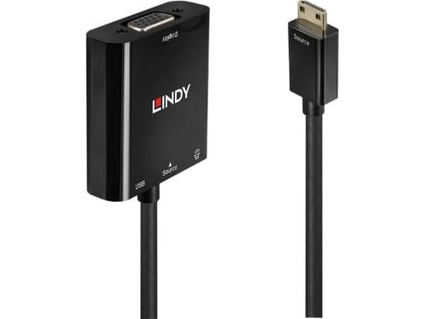Lindy 38286, 0,01 m, HDMI Type C (Mini), Hankjønn, Hunkjønn, Rett, Rett