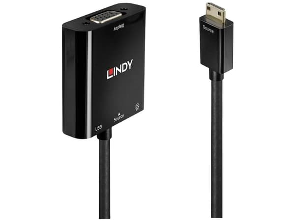Lindy 38286, 0,01 m, HDMI Type C (Mini), Hankjønn, Hunkjønn, Rett, Rett