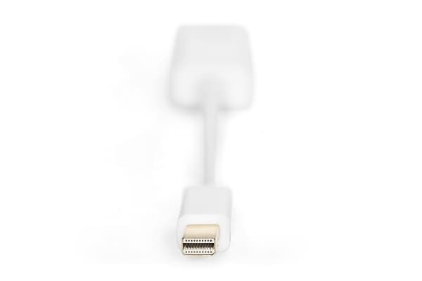 ASSMANN - HDMI-adapter - Mini DisplayPort hann til HDMI hunn - 15 cm - dobbeltisolert - hvit