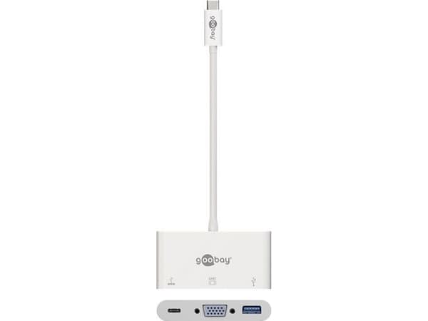 Goobay 62100, Kabel, USB 3.2 Gen 1 (3.1 Gen 1) Type-C, Vit, CE, WEEE, 1920 x 1200 pixlar, 0,15 m