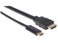Miniatyrbilde 5 av 5: Manhattan 152235, 1 m, USB Type-C, HDMI Type A (Standard), Hankjønn, Hankjønn, Rett