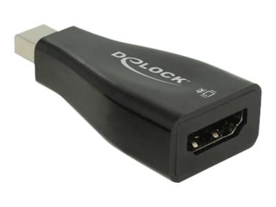 Delock - Video adapter - Mini DisplayPort hann til HDMI hunn - svart - passiv