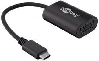 Goobay 38531, 0,2 m, USB Type-C, VGA (D-Sub), Hankjønn, Hunkjønn, Rett