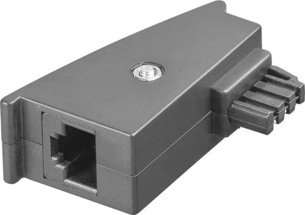 Goobay 45736, TAE, RJ-45, Grå