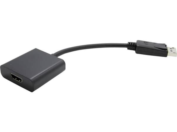 Value 12.99.3134, 150 m, DisplayPort, HDMI Typ A (standard), Hankoppling, Honkoppling, Svart