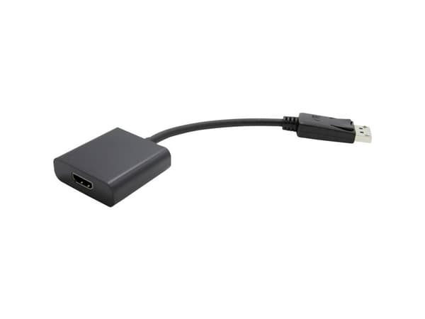 Value 12.99.3134, 150 m, DisplayPort, HDMI Typ A (standard), Hankoppling, Honkoppling, Svart