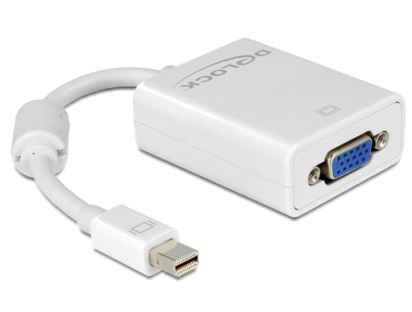 Delock - VGA-adapter - Mini DisplayPort (hann) til HD-15 (VGA) (hunn) - 18 cm