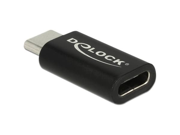 DeLOCK - USB-adapter - USB-C (han) til USB-C (hun) - USB 3.1 Gen 2 - sort