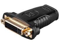 MicroConnect - Video adapter - HDMI hunn til DVI-I hunn - svart - tommelskruer