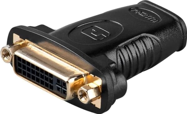 MicroConnect - Video adapter - HDMI hunn til DVI-I hunn - svart - tommelskruer
