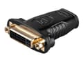 Miniatyrbilde 1 av 4: MicroConnect - Video adapter - HDMI hunn til DVI-I hunn - svart - tommelskruer
