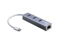 Miniatyrbild 5 av 5: Argus IT-410-S - Hubb - 3 x SuperSpeed USB 3.0 + 1 x 10/100/1000 - skrivbordsmodell