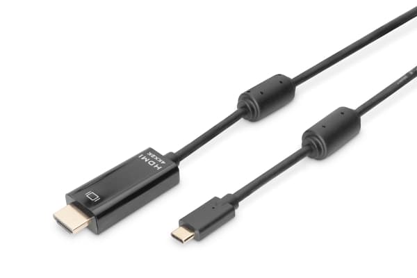 DIGITUS - Adapterkabel - 24 pin USB-C hane till HDMI hane - 5 m - stöd för 4K