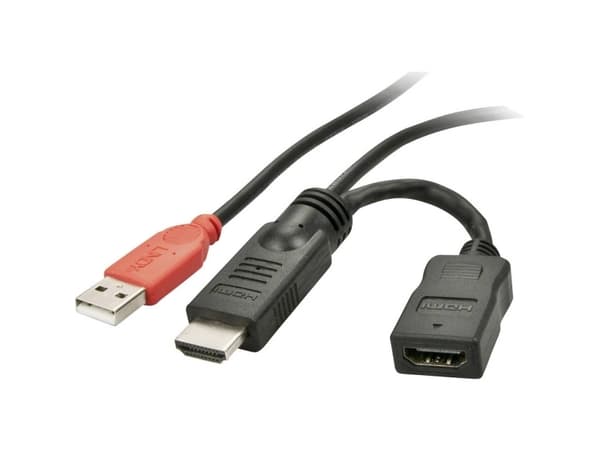 Lindy 41080 USB grafisk kobling Sort, Rød