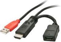 Lindy 41080 USB grafisk kobling Sort, Rød