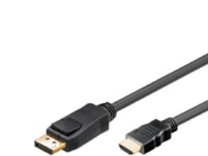 Goobay 51959, 5 m, DisplayPort, HDMI, Hankjønn, Hankjønn, Rett
