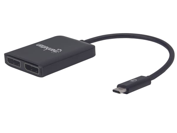 Manhattan 152952, 3.2 Gen 1 (3.1 Gen 1), Udgang DisplayPort, 3840 x 2160 piksler Sort