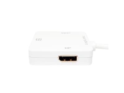 LogiLink Mini DisplayPort to HDMI/DVI/DisplayPort 3 in 1 Convertor Cable - Videokonverterare - DVI, HDMI, DisplayPort