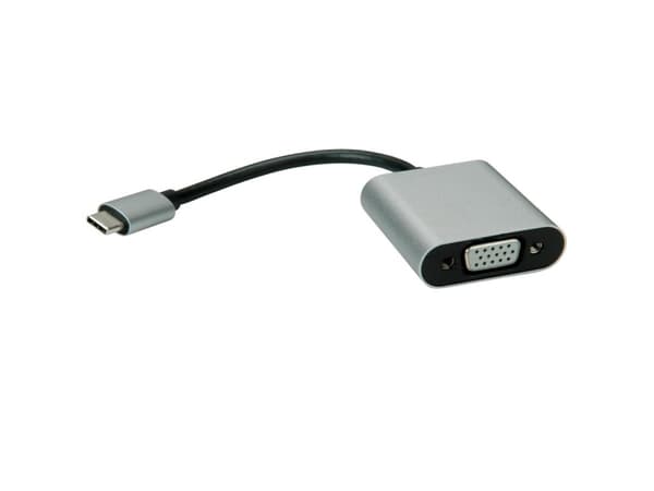 VALUE 12.99.3200, 3.2 Gen 1 (3.1 Gen 1), USB Type-C, VGA-utgång (D-Sub) Svart, Silver