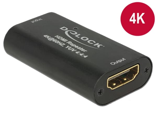 Delock HDMI Repeater - Video/lyd-forlenger - HDMI - opp til 30 m