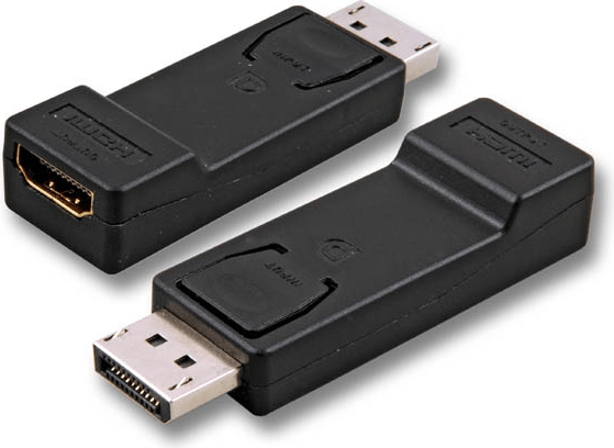 EFB Elektronik DisplayPort - HDMI, M/F, DisplayPort, HDMI, Sort