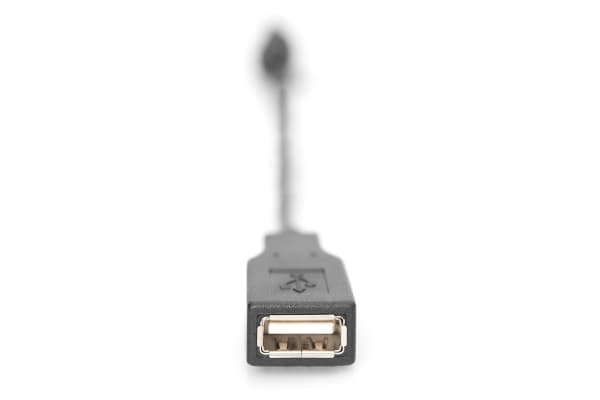 ASSMANN - USB-kabel - mini-USB typ B (hane) till USB (hona) - USB 2.0 OTG - 20 cm - formpressad - svart