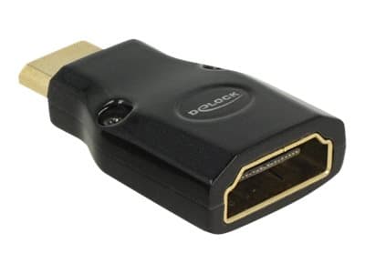 Delock Adapter High Speed HDMI with Ethernet - HDMI Mini-C male > HDMI-A female 4K - HDMI-adapter - HDMI hona till 19 pin mini HDMI Type C hane - sva