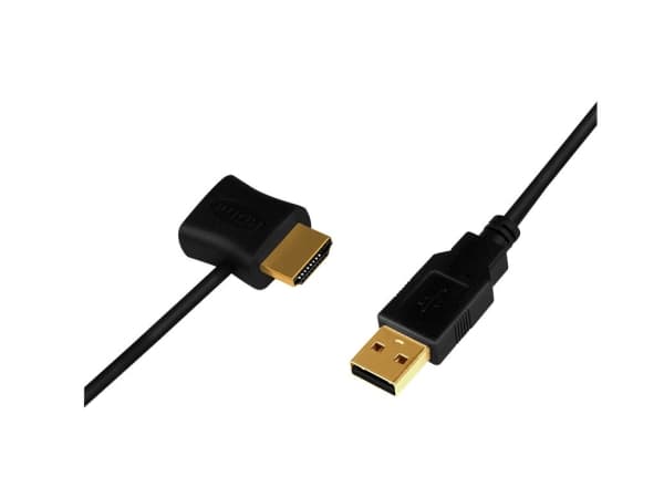 LogiLink CH0081, HDMI Type A (Standard), HDMI + USB, Hankjønn, Hunkjønn, Rett, Rett