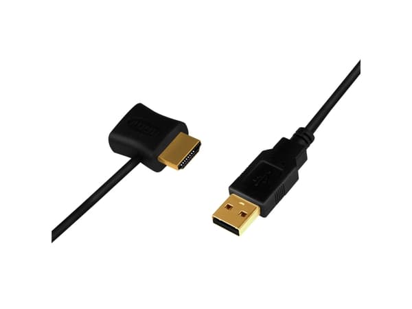 LogiLink CH0081, HDMI Type A (Standard), HDMI + USB, Hankjønn, Hunkjønn, Rett, Rett
