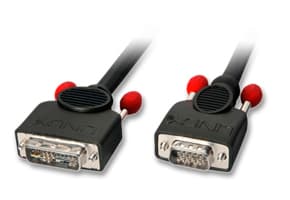 Lindy 41196 videokabelkobling 2 m DVI-I VGA (D-Sub) Sort