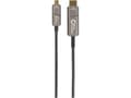Miniatyrbilde 4 av 5: MicroConnect Premium - Adapterkabel - 24 pin USB-C hann til HDMI hann - 10 m - svart - Active Optical Cable (AOC), 4K 60Hz støtte