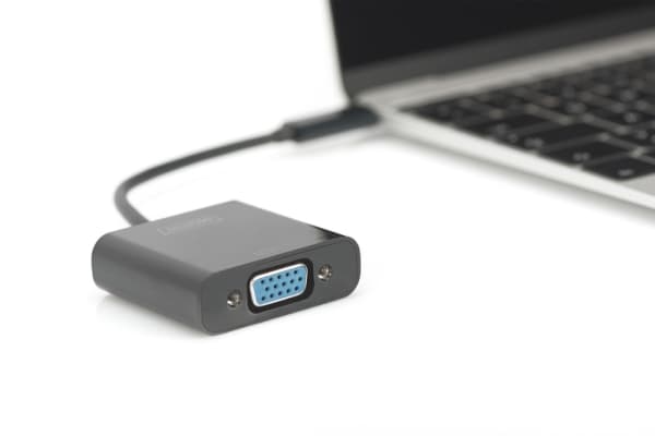 DIGITUS - Ekstern videoadapter - USB-C 3.1 - VGA - svart