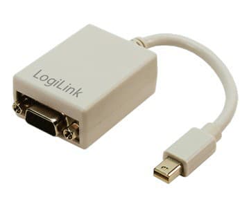 LogiLink - Displayadapter - Mini DisplayPort (hann) til HD-15 (VGA) (hunn) - 9 cm