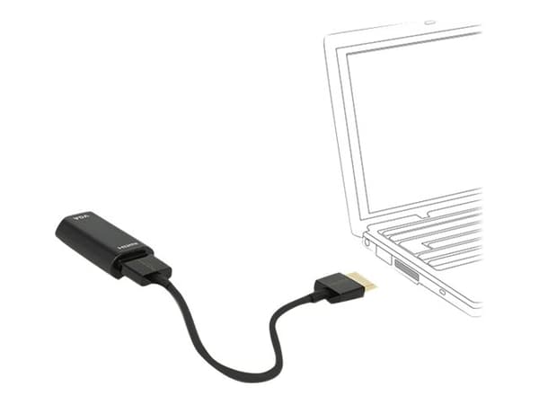 Delock Adapter HDMI-A male > VGA female - Videokonverter - HDMI - VGA - løsvekt