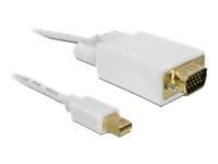 Delock - DisplayPort-kabel - Mini DisplayPort (hann) til HD-15 (VGA) (hann) - 2 m