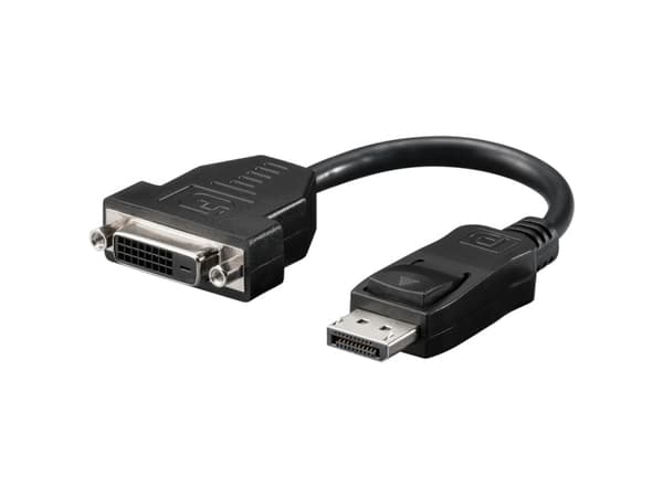 Goobay DisplayPort - DVI-D M/F, 0,2 m, DisplayPort, DVI-D, Hankjønn, Hunkjønn, Nickel