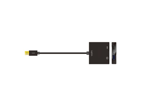 LogiLink UA0234, 1920 x 1080 piksler Sort