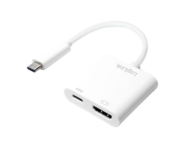 LogiLink 0,14 m, 2xUSB-C/HDMI, 3840 x 2160 pixlar