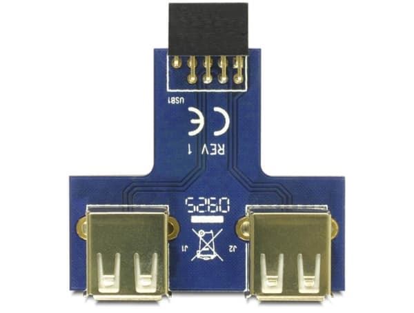 Delock USB Pinheader - USB-adapter (hona) till USB (hona)
