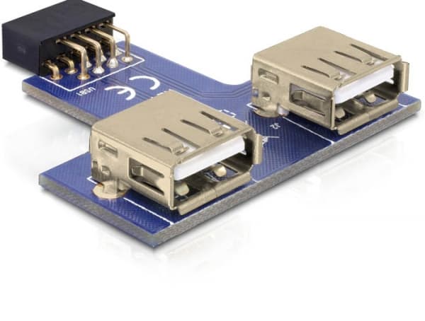 Delock USB Pinheader - USB-adapter (hona) till USB (hona)