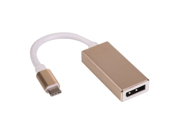 Akyga AK-AD-56 - USB / DisplayPort-adapter - 24 pin USB-C (hann) til DisplayPort (hunn) - USB 3.1 - 15 cm - 4K-støtte