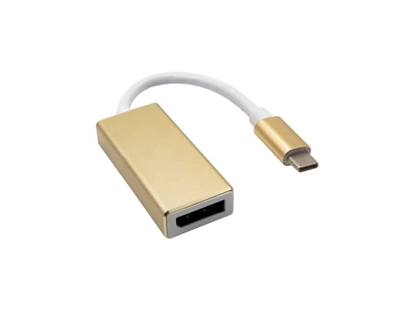 Akyga AK-AD-56 - USB / DisplayPort-adapter - 24 pin USB-C (hann) til DisplayPort (hunn) - USB 3.1 - 15 cm - 4K-støtte