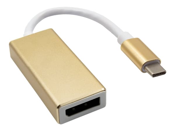 Akyga AK-AD-56 - USB / DisplayPort-adapter - 24 pin USB-C (hann) til DisplayPort (hunn) - USB 3.1 - 15 cm - 4K-støtte
