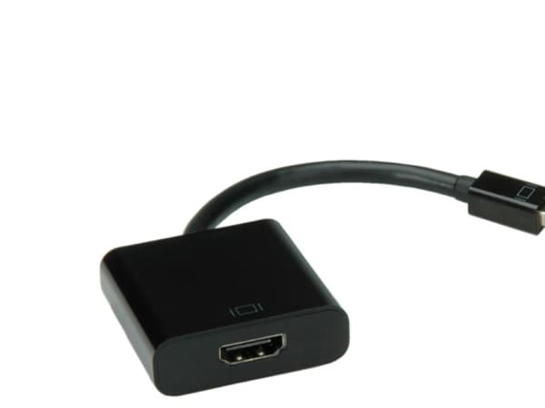 Value Cableadapter, v1.2, MiniDP M - HDMI F, 0,15 mm, 14 x 44 x 44 mm