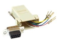 MicroConnect - Seriell adapter - DB-9 (hunn) til RJ-45 (hunn)