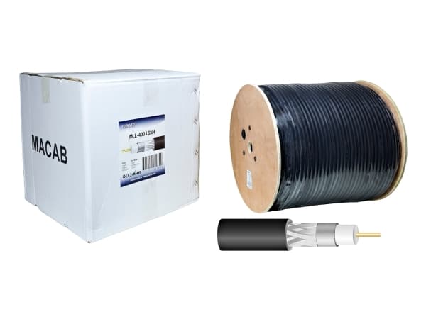 Kabel MLL-400 LSNH (2,74/10,29) svart 300m 50ohm
