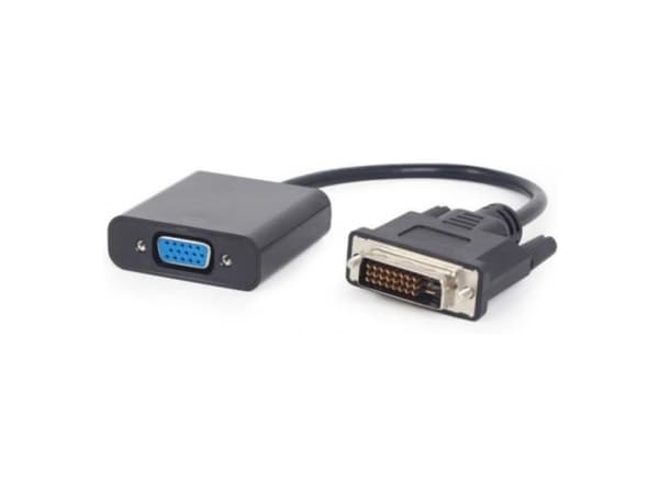 Akyga - Videokort - dubbel länk - DVI-D hane till HD-15 (VGA) hona - 15 cm