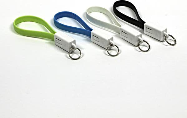 USB-adapter Logo USB-kabel (2.0), USB A M - microUSB (M), 0,2 m, svart, blister, nyckelring () - KUAMXJS02BQL