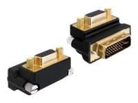 Delock - VGA-adapter - HD-15 (VGA) (hunn) til DVI-I (hann) - 270°-kontakt